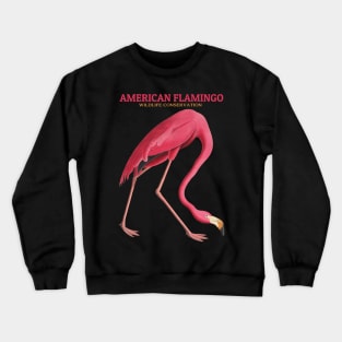 American Flamingo Wildlife Conservation Crewneck Sweatshirt